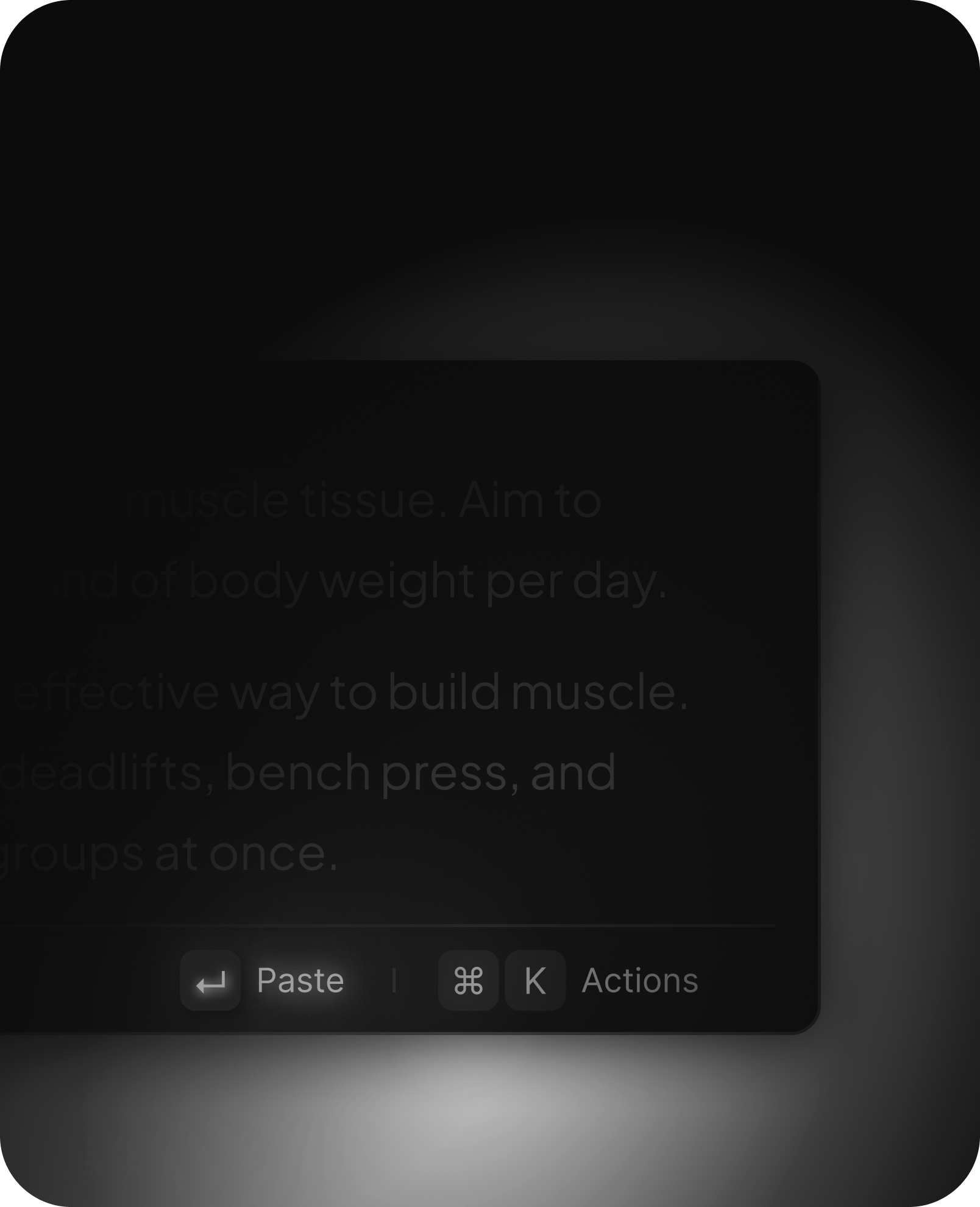 Paste in one click
